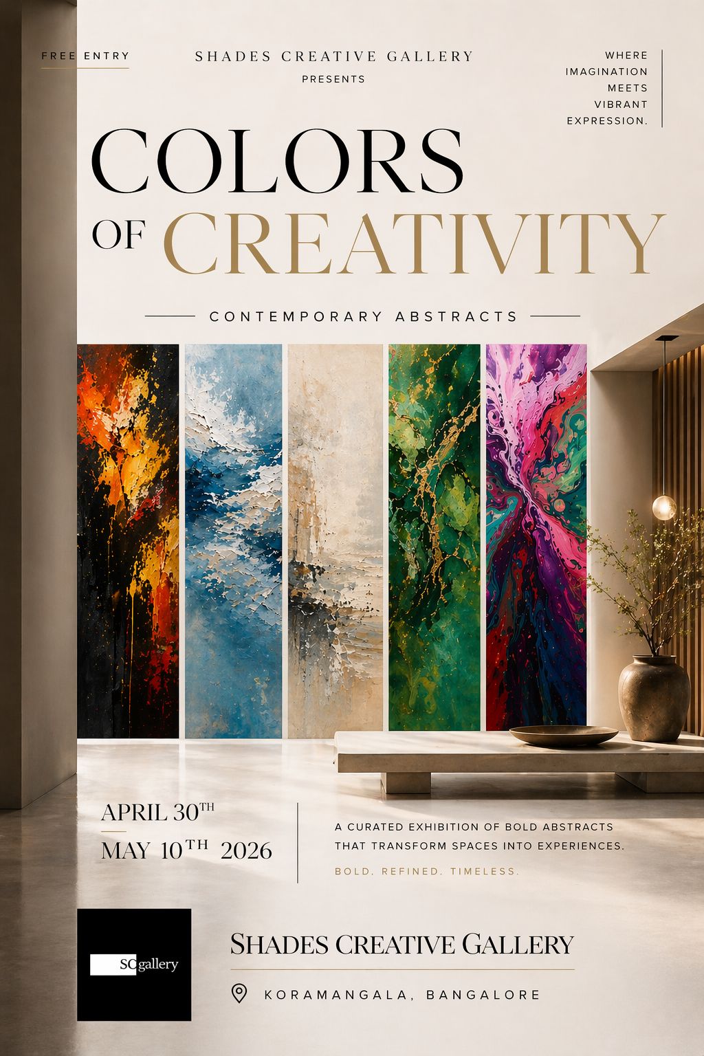 Exhibition April 30th- May 10th 2026 – SHADESCREATIVEGALLERY